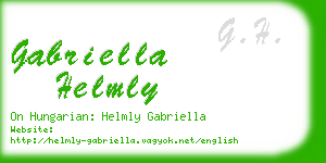 gabriella helmly business card